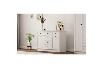 Zavira Kommode 130 cm - Matt Hvit - Oppbevaring - Oppbevaringsmøbler - Kommode