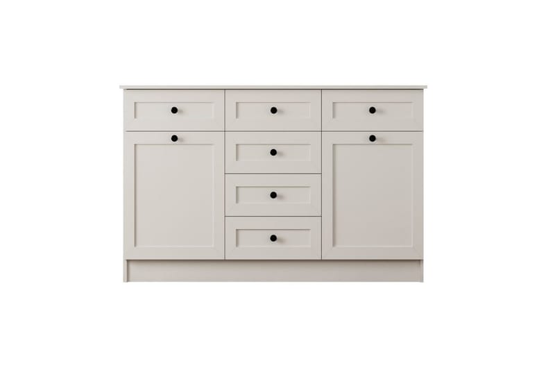 Zavira Kommode 130 cm - Matt Hvit - Oppbevaring - Oppbevaringsmøbler - Kommode