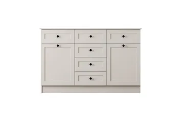 Zavira Kommode 130 cm - Matt Hvit - Oppbevaring - Oppbevaringsmøbler - Kommode