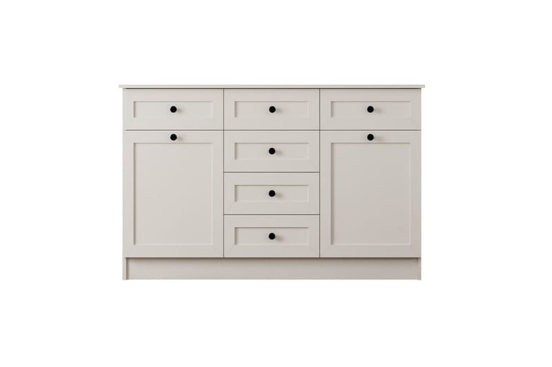 Zavira Kommode 130 cm - Matt Hvit - Oppbevaring - Oppbevaringsmøbler - Kommode