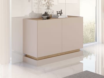 Zelric Skjenk 120x37 cm - Beige - Oppbevaring - Oppbevaringsmøbler - Sideboard & skjenk