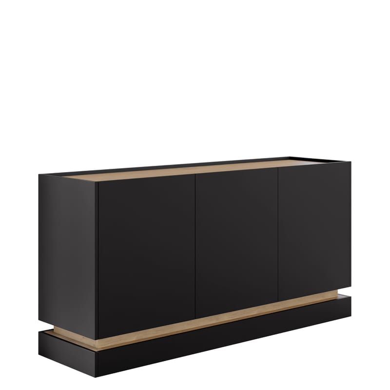 Zelric Skjenk 160x37 cm, Svart