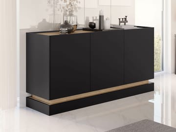 Zelric Skjenk 160x37 cm - Svart - Oppbevaring - Oppbevaringsmøbler - Sideboard & skjenk