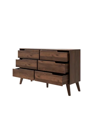 Zelto Kommode 137 cm - Warmia valnøtt - Oppbevaring - Oppbevaringsmøbler - Kommode
