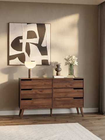 Zelto Kommode 137 cm - Warmia valnøtt - Oppbevaring - Oppbevaringsmøbler - Kommode