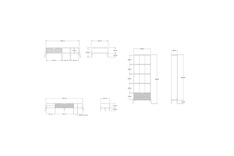 Zenric Møbelsett for Stue - Natur - Oppbevaring - Oppbevaringsmøbler - Møbelsett til stue