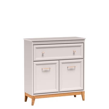 Zeylor Skjenk 92 cm - beige med ben i natureik/håndtak i gull-/kobberfarge - Oppbevaring - Oppbevaringsmøbler - Sideboard & skjenk