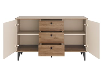 Zeyrin Skjenk 141 cm - Beige|brun|svart - Oppbevaring - Oppbevaringsmøbler - Sideboard & skjenk