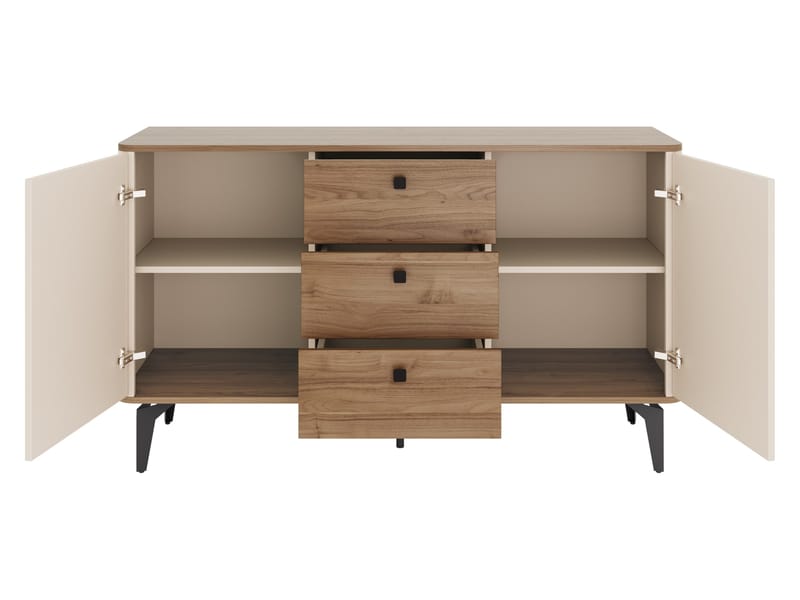 Zeyrin Skjenk 141 cm - Beige|brun|svart - Oppbevaring - Oppbevaringsmøbler - Sideboard & skjenk