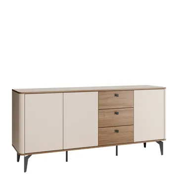 Zeyrin Skjenk 180 cm - Brun|beige|svart - Oppbevaring - Oppbevaringsmøbler - Sideboard & skjenk