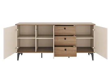 Zeyrin Skjenk 180 cm - Brun|beige|svart - Oppbevaring - Oppbevaringsmøbler - Sideboard & skjenk