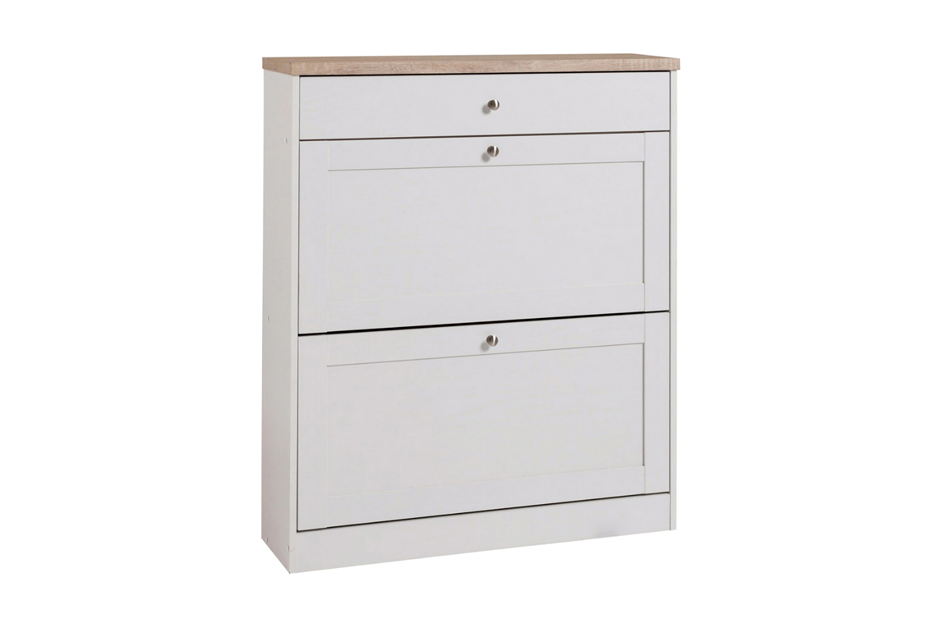 Loft24 Naveen Skoboks 90 cm - Hvit|Brun
