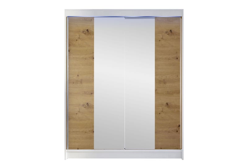Pickering Garderobe Med Speil 150x200 cm, Svart