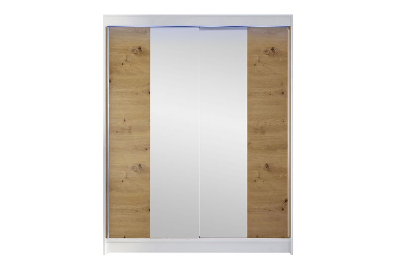 Pickering Garderobe Med Speil 150x200 cm - Svart - Oppbevaring - Garderober & garderobesystem