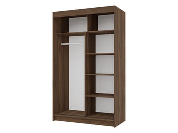 Piedras garderobe med speil 120x200 cm - Brun - Oppbevaring - Garderober & garderobesystem