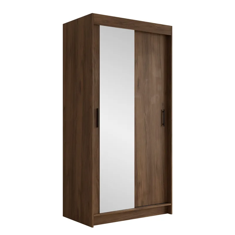 Piedras garderobe med speil 120x200 cm - Brun - Oppbevaring - Garderober & garderobesystem