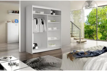 Presto Garderobe 58x150 cm - Svart/Hvit - Oppbevaring - Garderober & garderobesystem