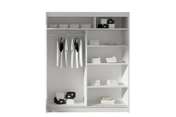 Presto Garderobe 58x150 cm - Svart/Hvit - Oppbevaring - Garderober & garderobesystem