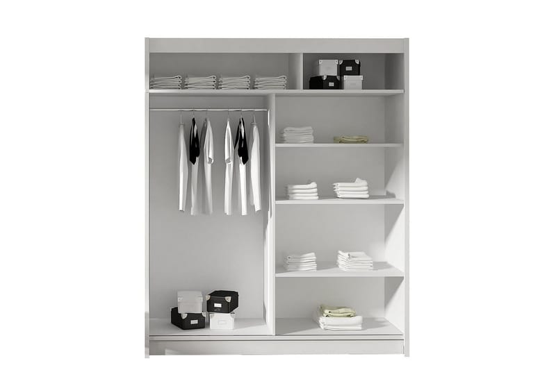 Presto Garderobe 58x150 cm - Svart/Hvit - Oppbevaring - Garderober & garderobesystem