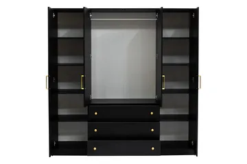 Retro Garderobe M. Speil 196x200 cm - Oppbevaring - Garderober & garderobesystem