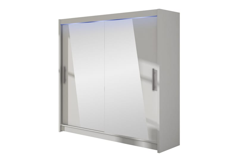 Rilievo Garderobeskap Med Speil 180x215 cm, Hvit