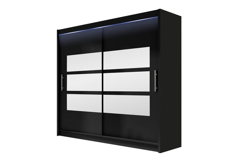 Rilievo Garderobeskap Med Speil 180x215 cm - Oppbevaring - Garderober & garderobesystem
