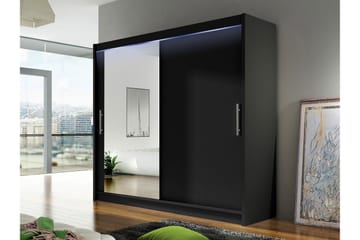 Rilievo Garderobeskap Med Speil 180x215 cm - Oppbevaring - Garderober & garderobesystem