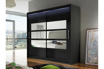 Rilievo Garderobeskap Med Speil 180x215 cm - Oppbevaring - Garderober & garderobesystem