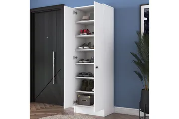 Hooda Highboard 59,8x182,8 cm Hvit - Hanah Home - Oppbevaring - Skap - Oppbevaringsskap