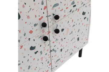 Terrazzo Highboard 95x111 cm Hvit - Hanah Home - Oppbevaring - Skap - Oppbevaringsskap