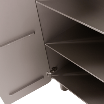 2-dørs skap Root 100 cm - Trøffelbrun - Oppbevaring - Skap - Oppbevaringsskap