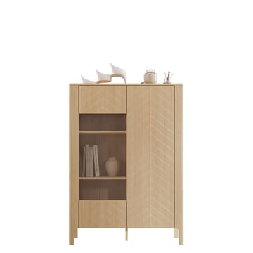 Aggarwal Vitrinskap 103 cm i Tre med Glassdør - Brun - Oppbevaring - Skap - Vitrineskap
