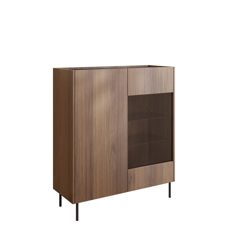 Akihito Vitrineskap 97x117 cm, Brun