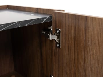 Akihito Vitrineskap 97x117 cm - Brun - Oppbevaring - Skap - Vitrineskap