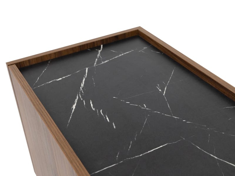 Akihito Vitrineskap 97x117 cm - Brun - Oppbevaring - Skap - Vitrineskap