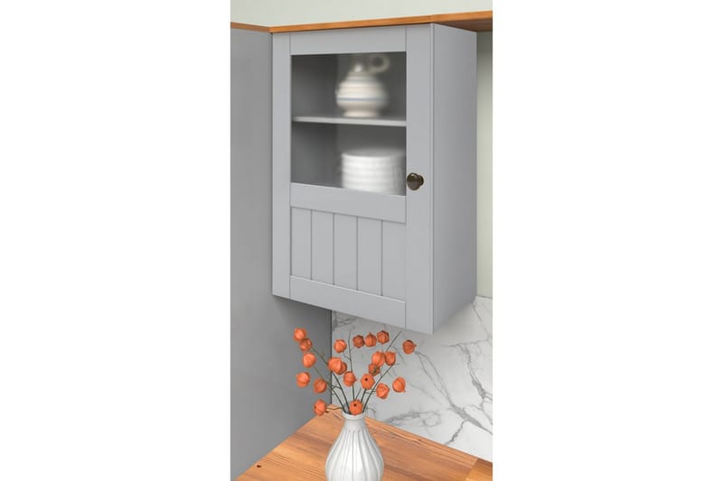 Alby Overskap 50x29 cm - Grå - Oppbevaring - Skap - Oppbevaringsskap