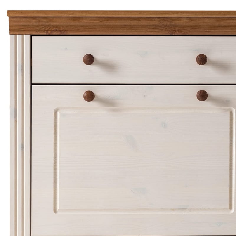 Anita Skostativ 70x105 cm - Hvit/Honning - Oppbevaring - Skap - Oppbevaringsskap