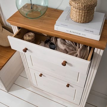 Anita Skostativ 80x105 cm - Hvit/Honning - Oppbevaring - Skap - Oppbevaringsskap