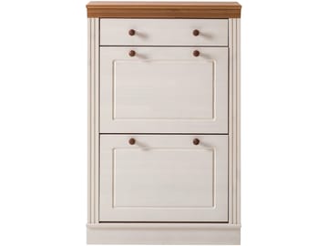 Anita Skostativ 80x105 cm - Hvit/Honning - Oppbevaring - Skap - Oppbevaringsskap