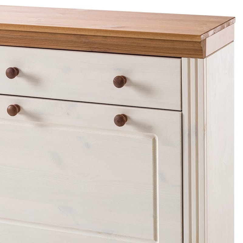 Anita Skostativ 80x105 cm - Hvit/Honning - Oppbevaring - Skap - Oppbevaringsskap