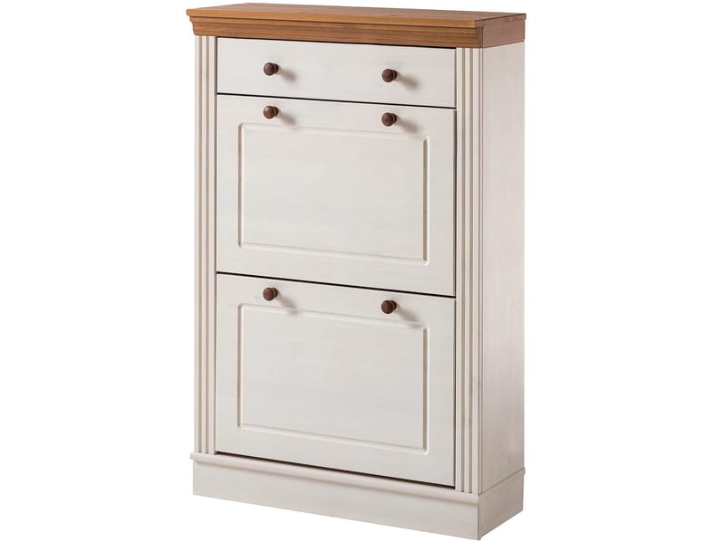 Anita Skostativ 80x105 cm - Hvit/Honning - Oppbevaring - Skap - Oppbevaringsskap