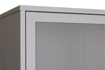 Annabel Vitrineskap 90x180 cm - Lysegrå - Oppbevaring - Skap - Vitrineskap