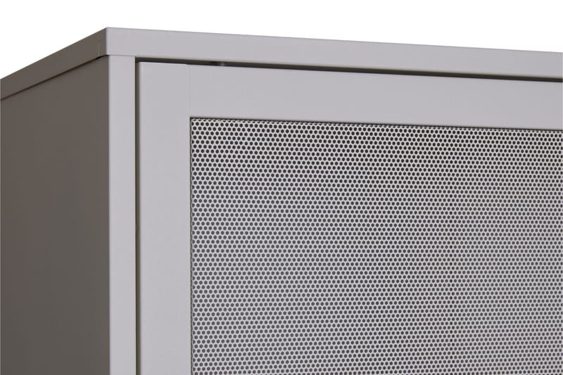 Annabel Vitrineskap 90x180 cm - Lysegrå - Oppbevaring - Skap - Vitrineskap