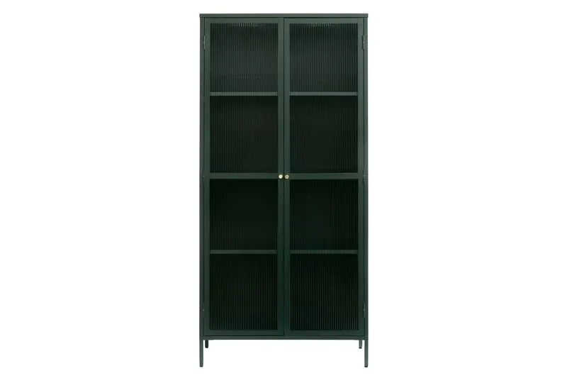 Azza Vitrineskap 90x190 cm, Grønn
