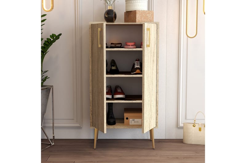 Babice Skoskap 60 cm - Beige - Oppbevaring - Skap - Oppbevaringsskap