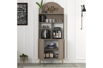 Bar Kaffeskap Hazim To Atlas / Gull - Atlas / Gull - Oppbevaring - Skap - Barskap