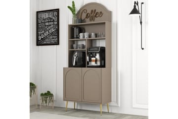 Bar Kaffeskap Hazim To Atlas / Gull - Atlas / Gull - Oppbevaring - Skap - Barskap