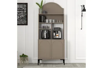 Bar Kaffeskap Hazim To Atlas / Svart - Atlas / Svart - Oppbevaring - Skap - Barskap