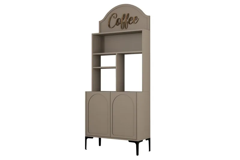 Bar Kaffeskap Hazim To Atlas / Svart - Atlas / Svart - Oppbevaring - Skap - Barskap