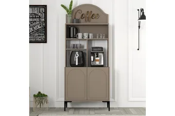 Bar Kaffeskap Hazim To Atlas / Svart - Atlas / Svart - Oppbevaring - Skap - Barskap